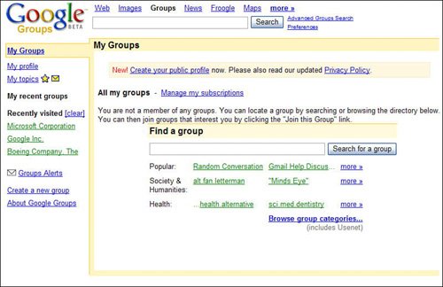 How to Find and Join Google Groups 