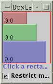 Three left-aligned components