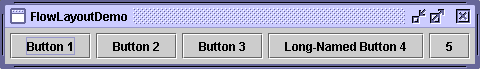 FlowLayoutDemo with default, left-to-right orientation