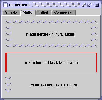 BorderDemo: Matte Borders